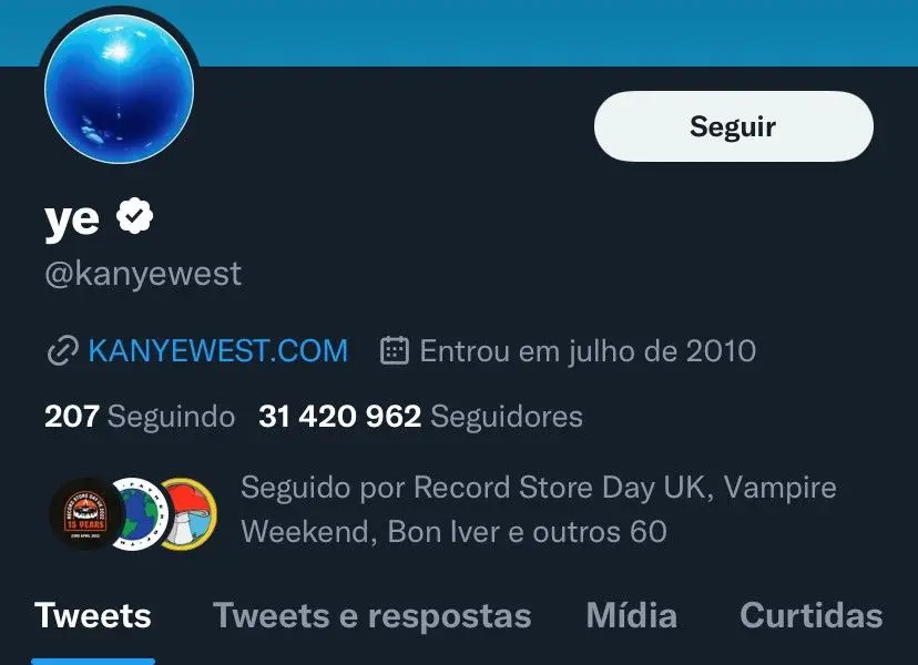 “Tu és pai, por favor pára”: as reações à mensagem de Kanye West que o Twitter baniu