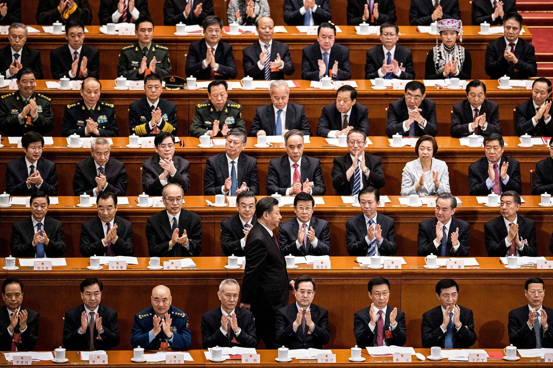 Xi Jinping no Parlamento chinês em 2018. Passados quatro anos, o seu poder foi muito reforçado