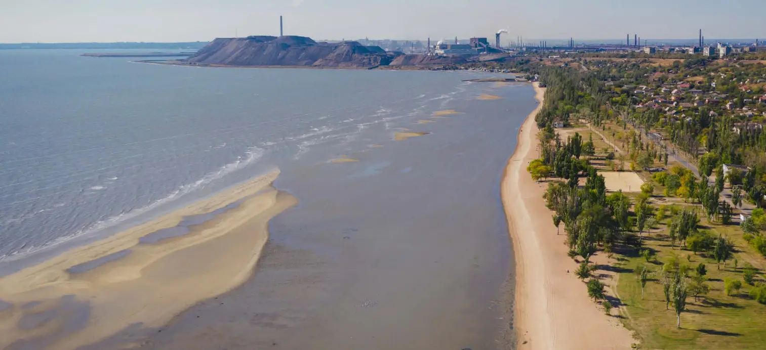 Imagem divulgada no plano russo para Mariupol
