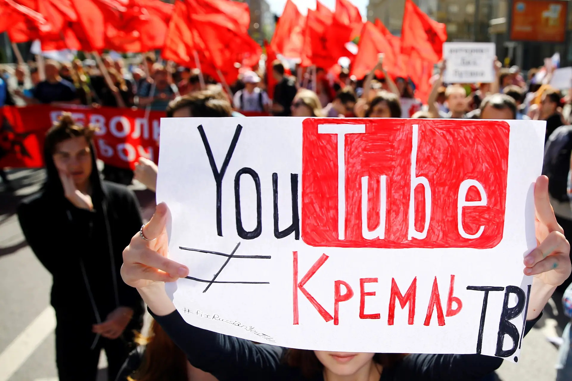 Marcha pela liberdade na Internet em Moscovo 