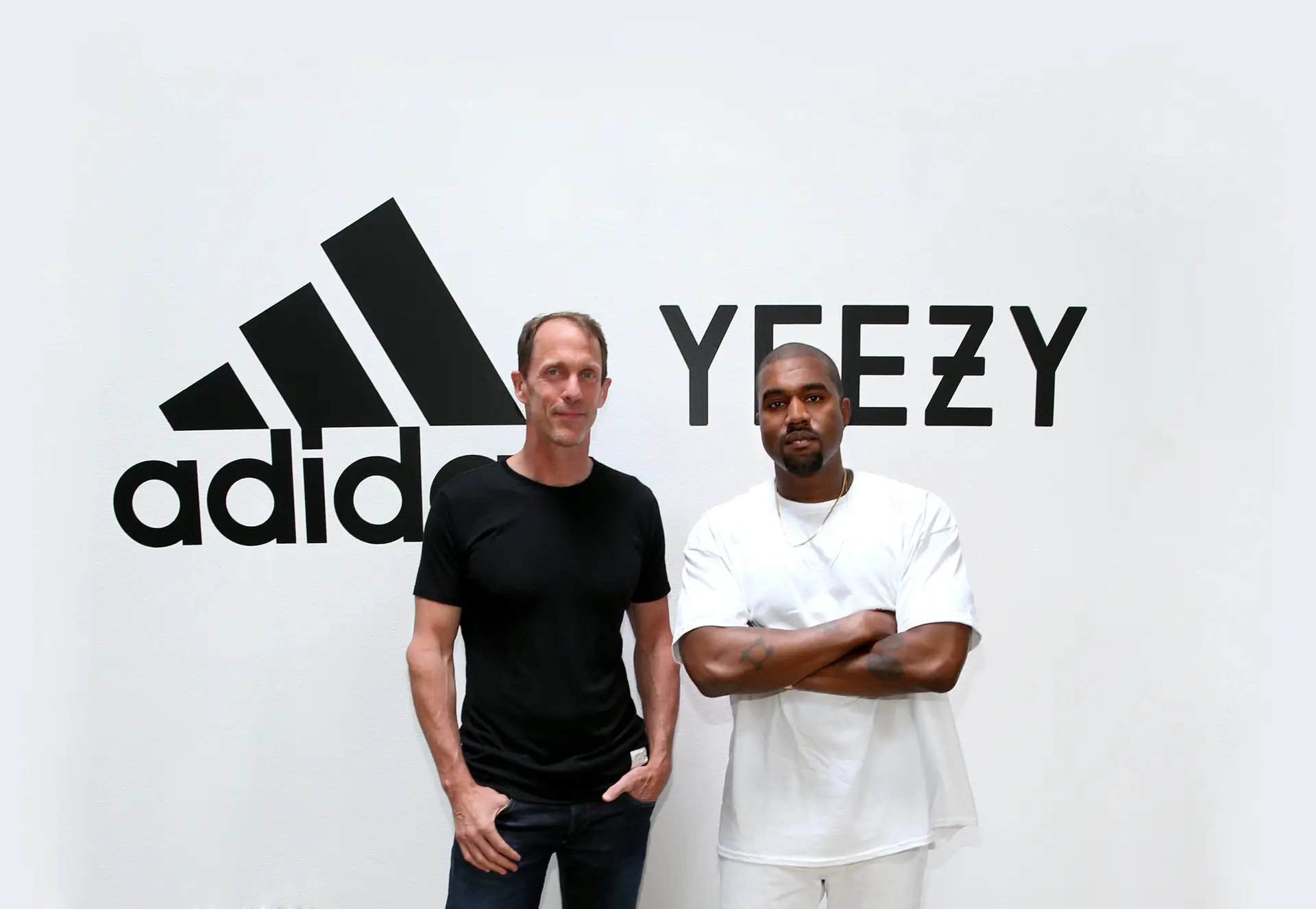 Eric Liedtke, CMO da Adidas, e Kanye West em 2018