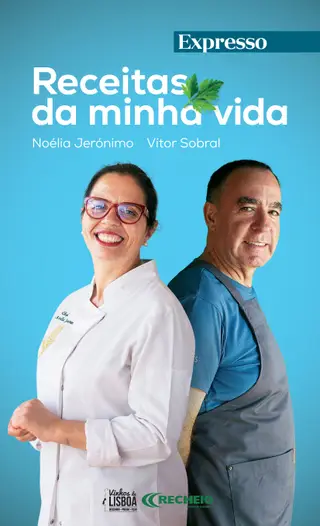 A capa do primeiro de quatro guias "Receitas da minha vida"