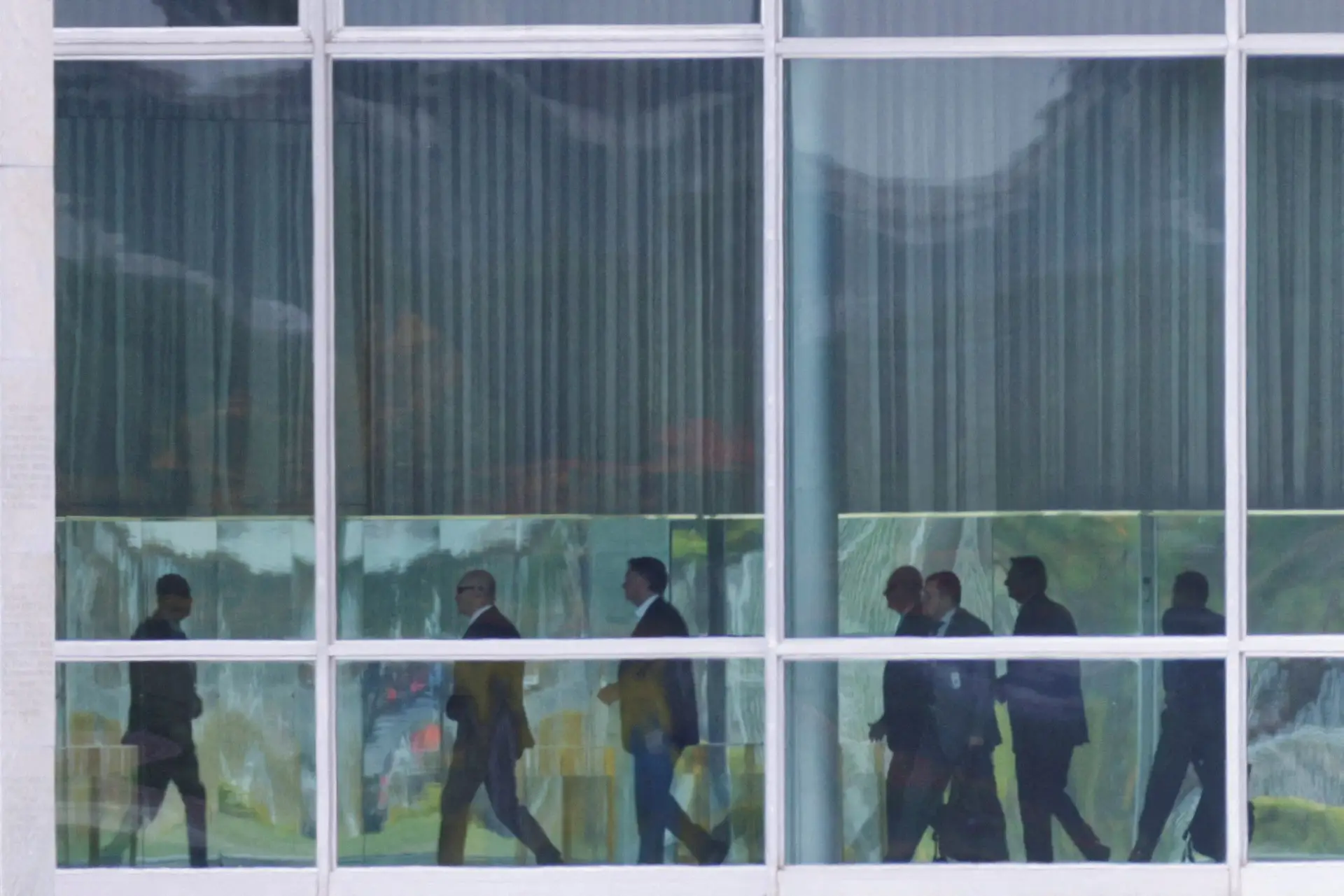 Bolsonaro no Palácio da Alvorada, em Brasília, esta segunda-feira