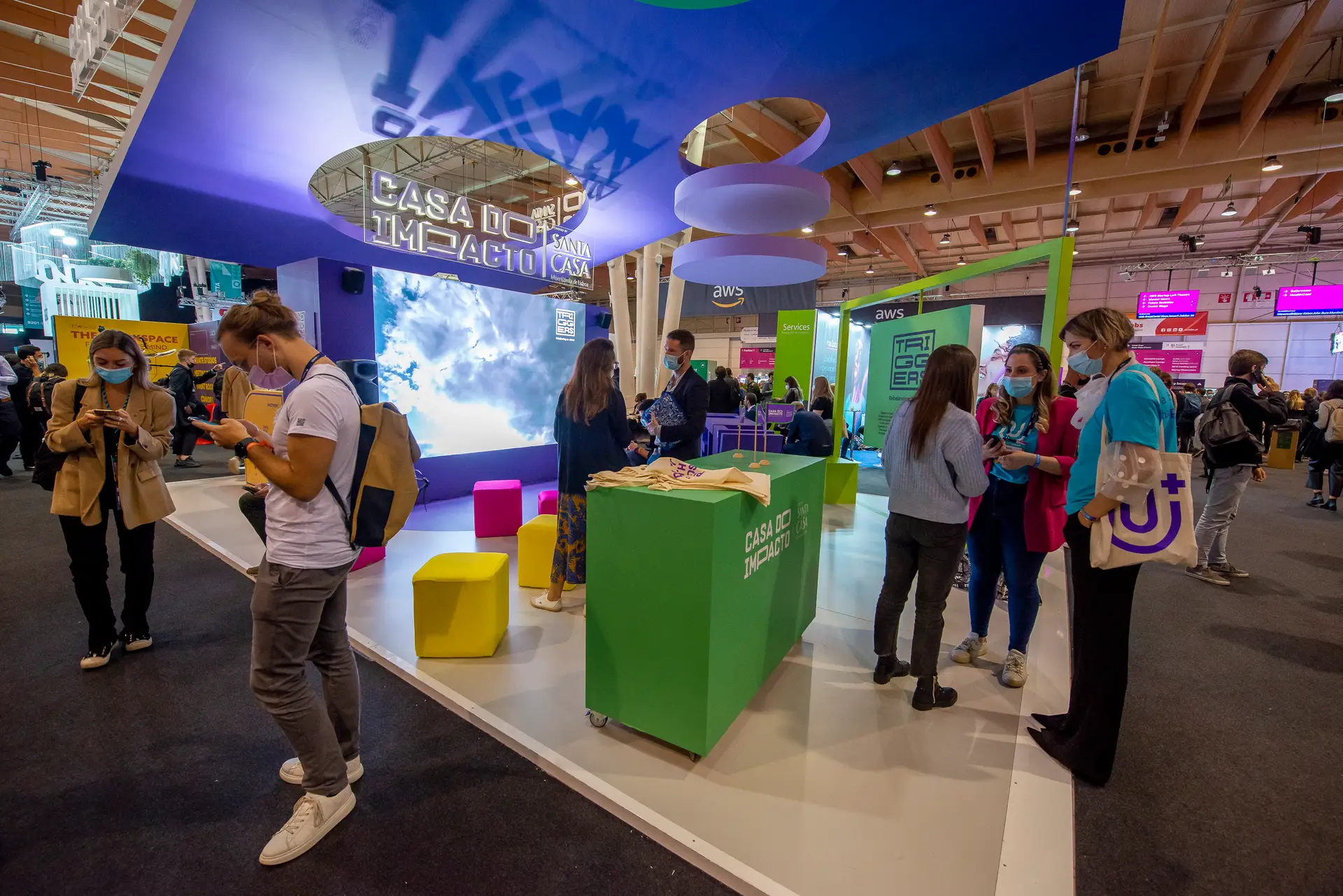 Santa Casa monta stand ESG na Web Summit. “O princípio aqui nunca é a caridade”