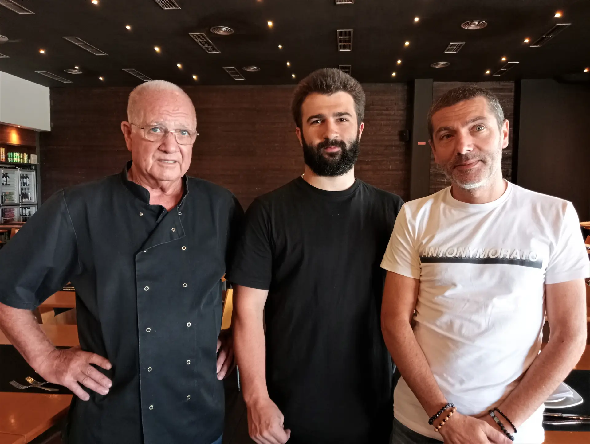Lourenço, Miguel e Alexandre Pires gerem o restaurante