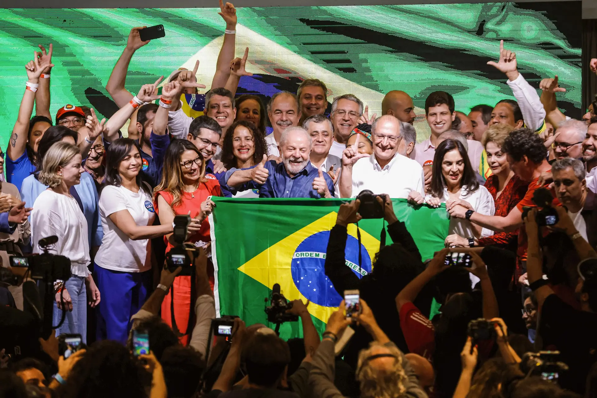 Lula comemorou em São Paulo a vitória sobre Bolsonaro