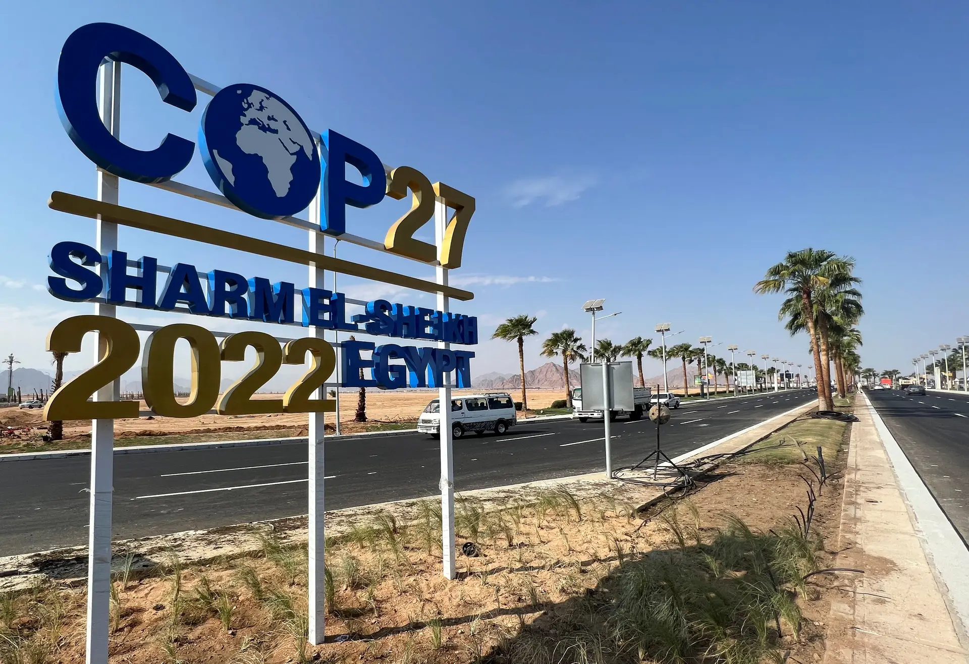 A 27.ª Conferência das Partes das Nações Unidas sobre Alterações Climáticas realiza-se no paraíso turístico de Sharm el-Sheikh, no Egito