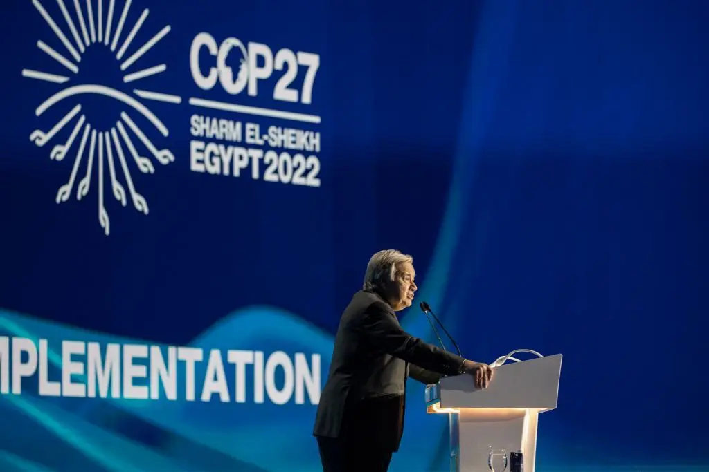 O discurso do secretário-geral das Nações Unidas marcou o início da COP27: "Estamos numa autoestrada para o inferno climático com o pé no acelerador"