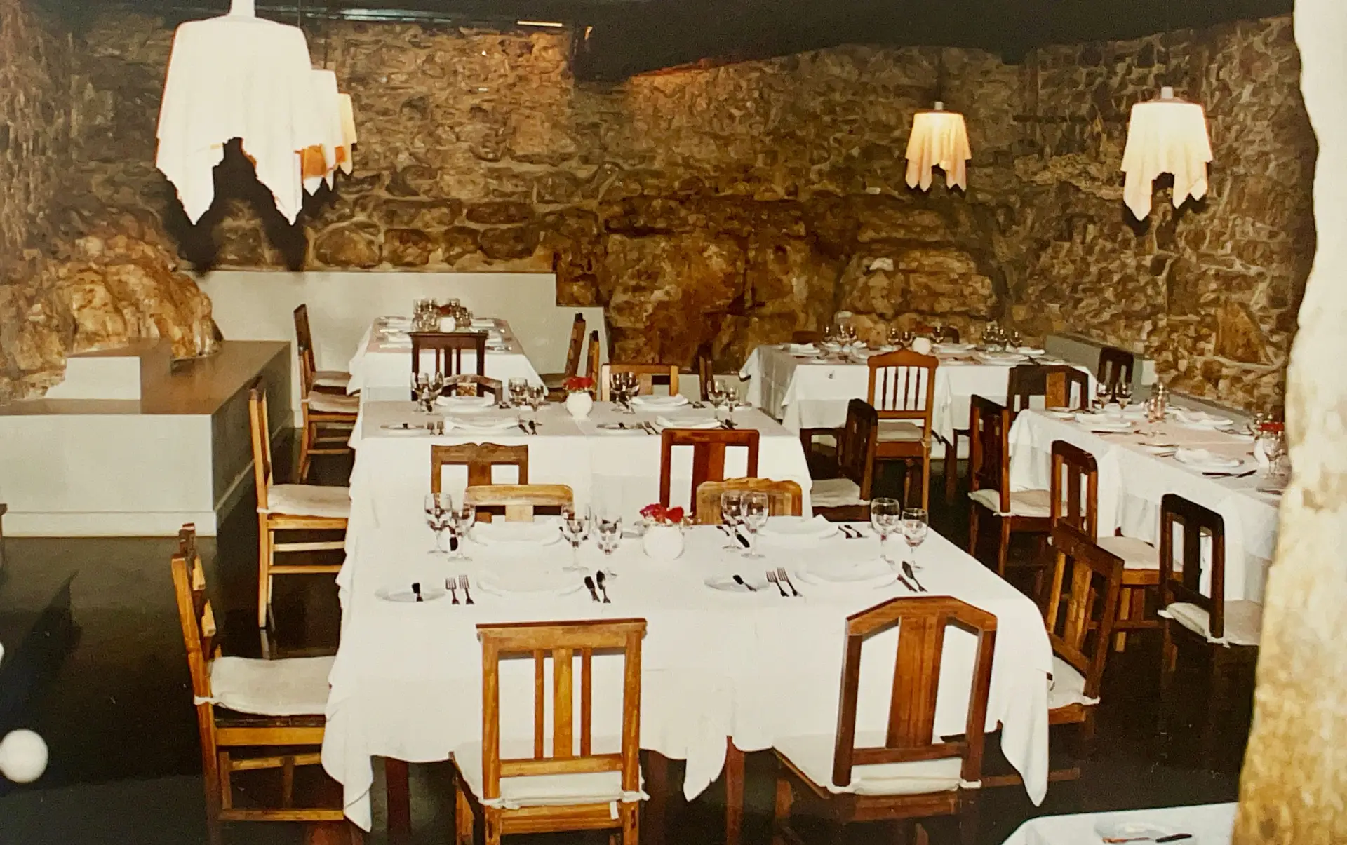 Foto antiga do restaurante Tia Alice