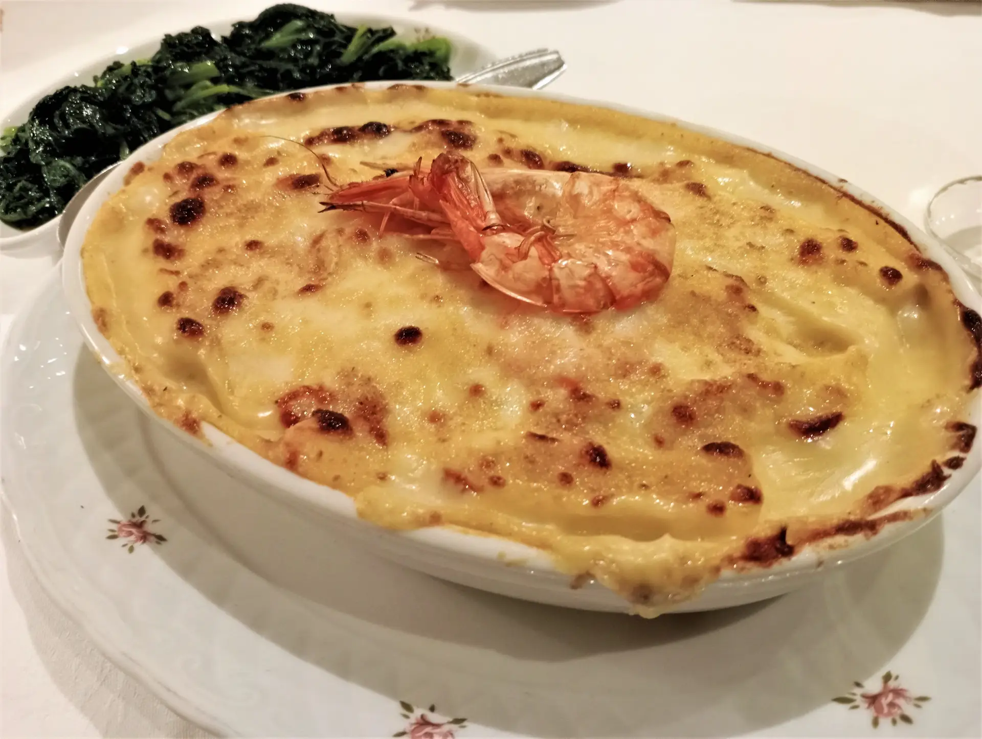 Bacalhau gratinado, a especialidade maior do restaurante