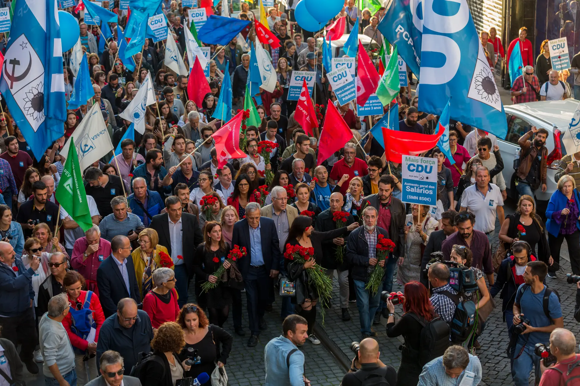 Arruada, no Porto, na campanha eleitoral das Legislativas de 2019
