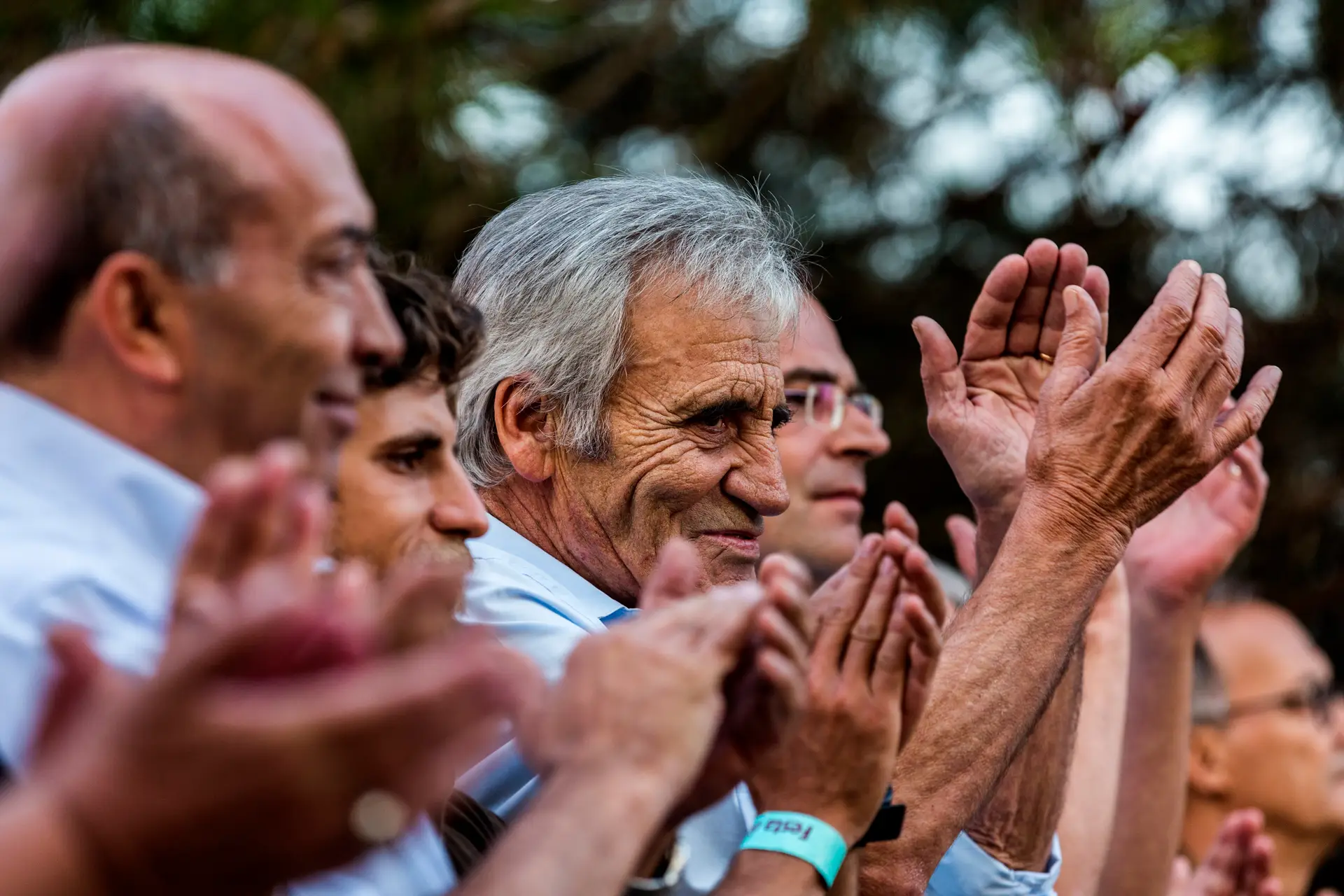 Entre os seus camaradas, na Festa do Avante de 2018