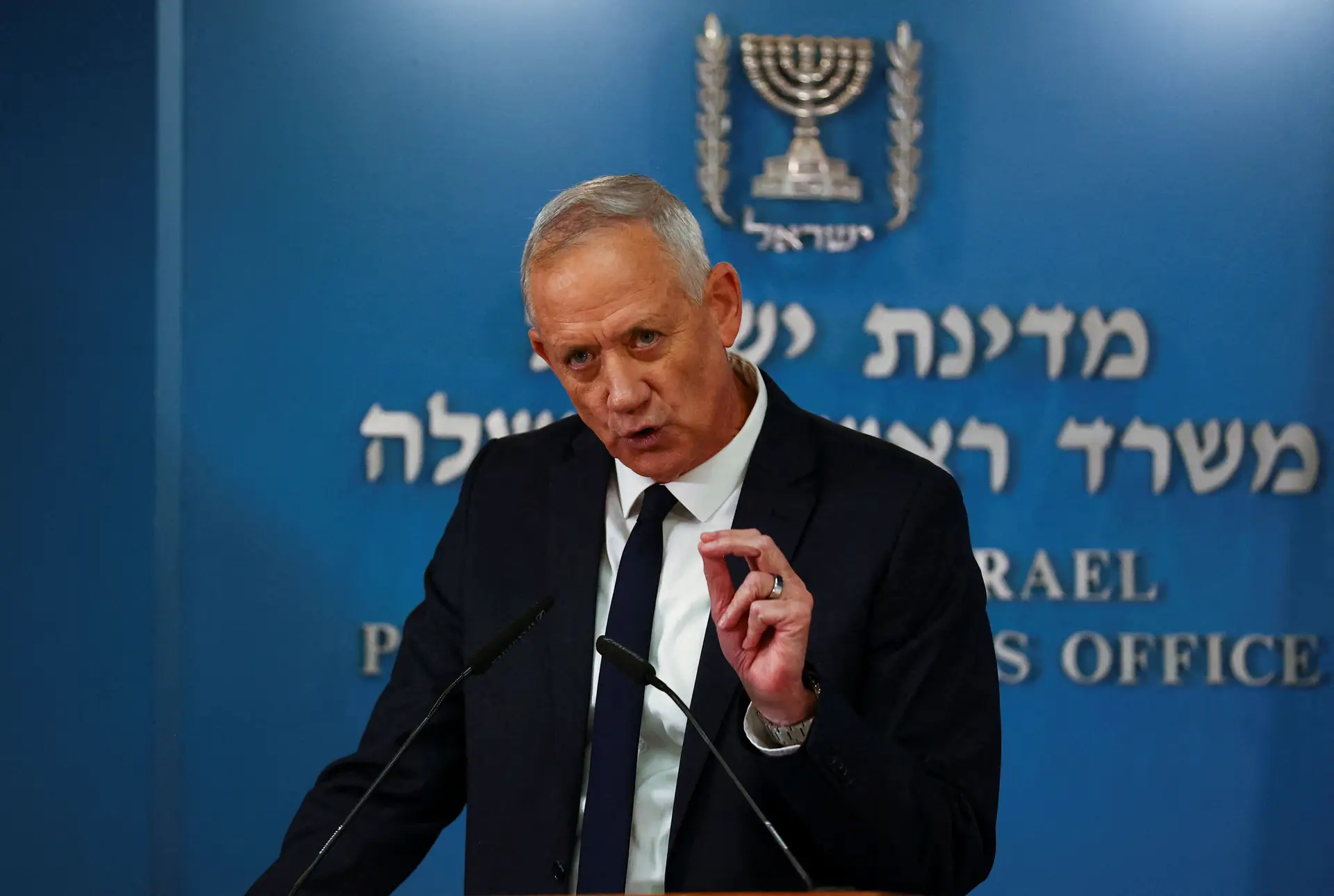 Benny Gantz, ex-ministro da Defesa de Israel e atual membro do gabinete de guerra
