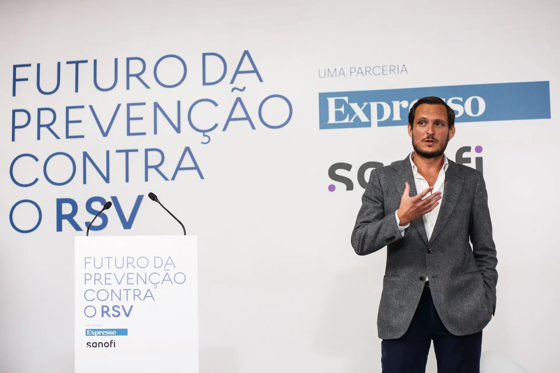 Francisco Pedro Balsemão abriu a conferência “Futuro da prevenção contra o RSV”...