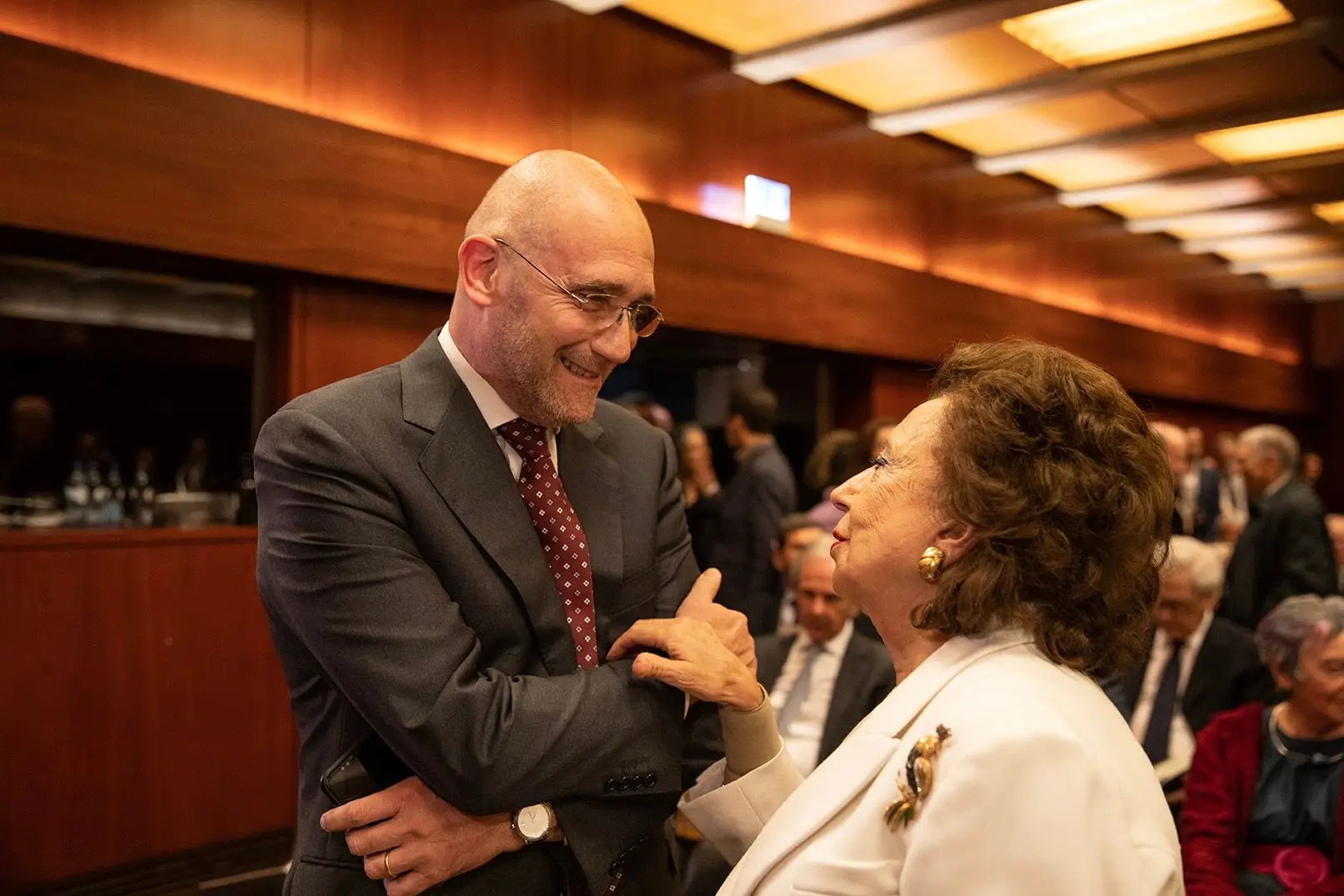 Passos Coelho com Manuela Ramalho Eanes