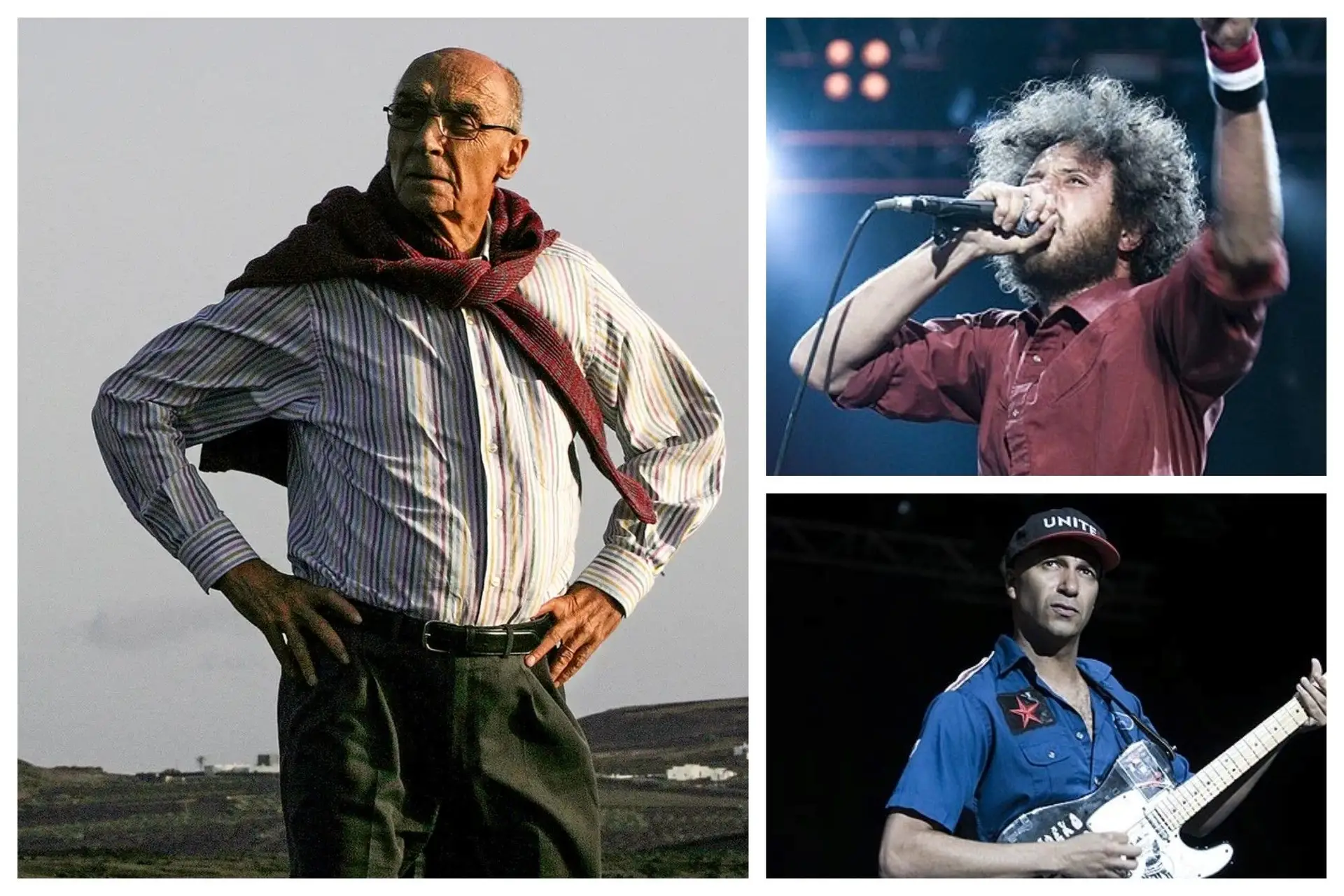 José Saramago, Zack de La Rocha, Tom Morello