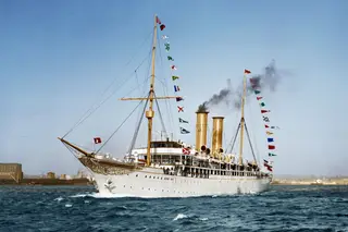 Prinzessin Victoria Louise a chegar a Nova Iorque em 1895