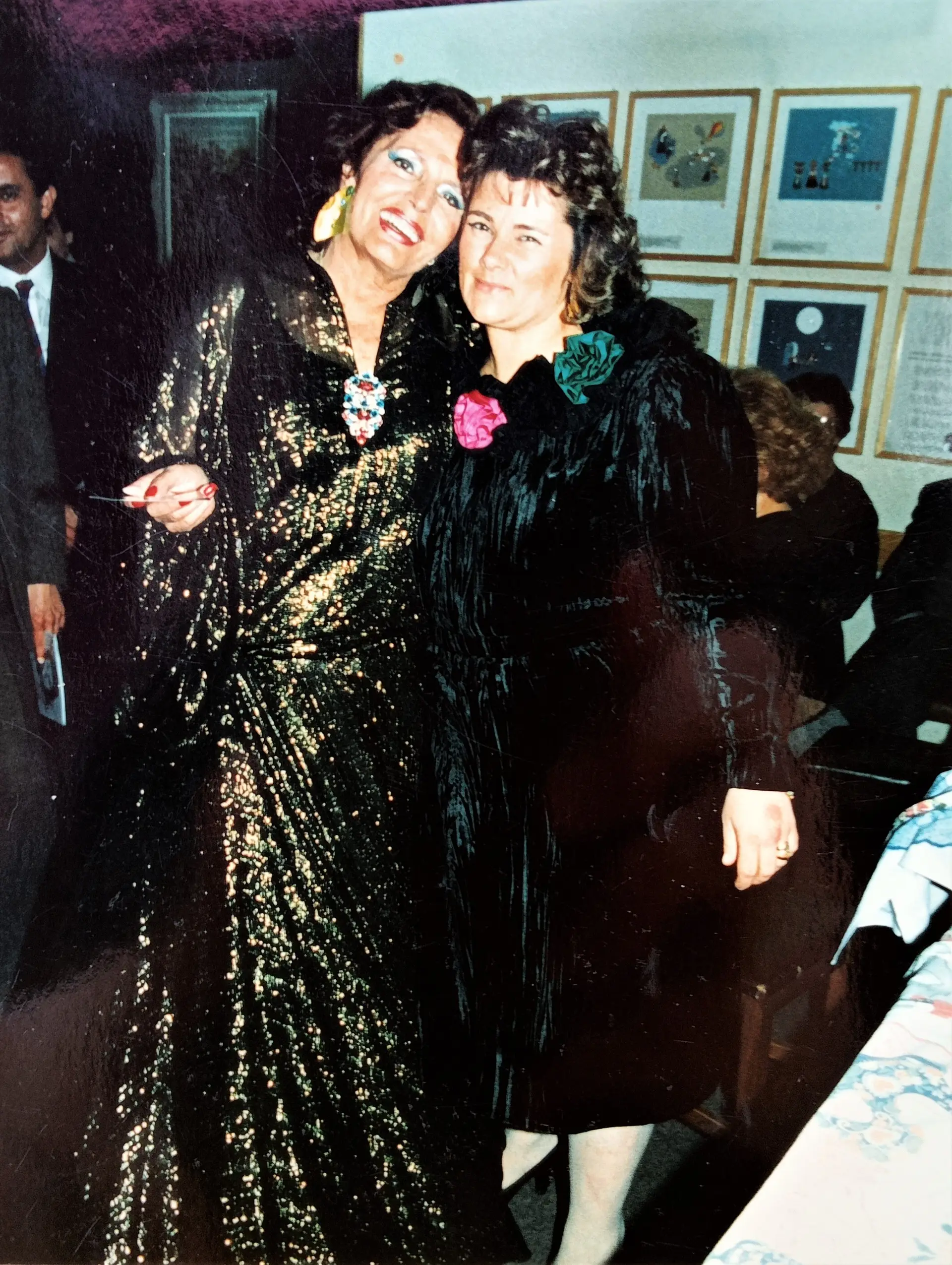 Amália Rodrigues com a afilhada Maria Rita Machado