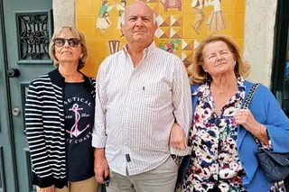 Rosa Maria, Filipe e Maria Rita Machado em fotografia atual