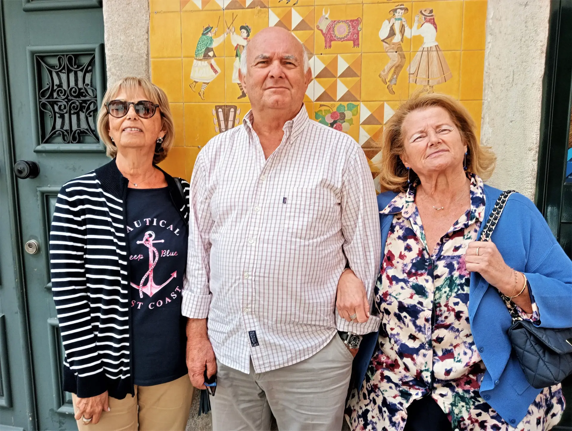 Rosa Maria, Filipe e Maria Rita Machado em fotografia atual
