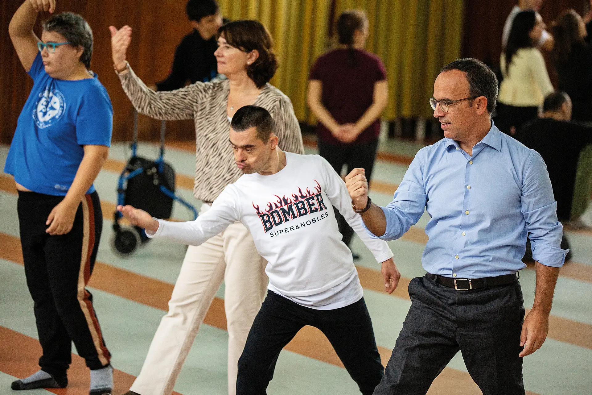 Esta semana, numa das visitas do percurso “Cultura Que Somos”, dedicado à inclusão, Pedro Adão e Silva dançou com os bailarinos da companhia CiM