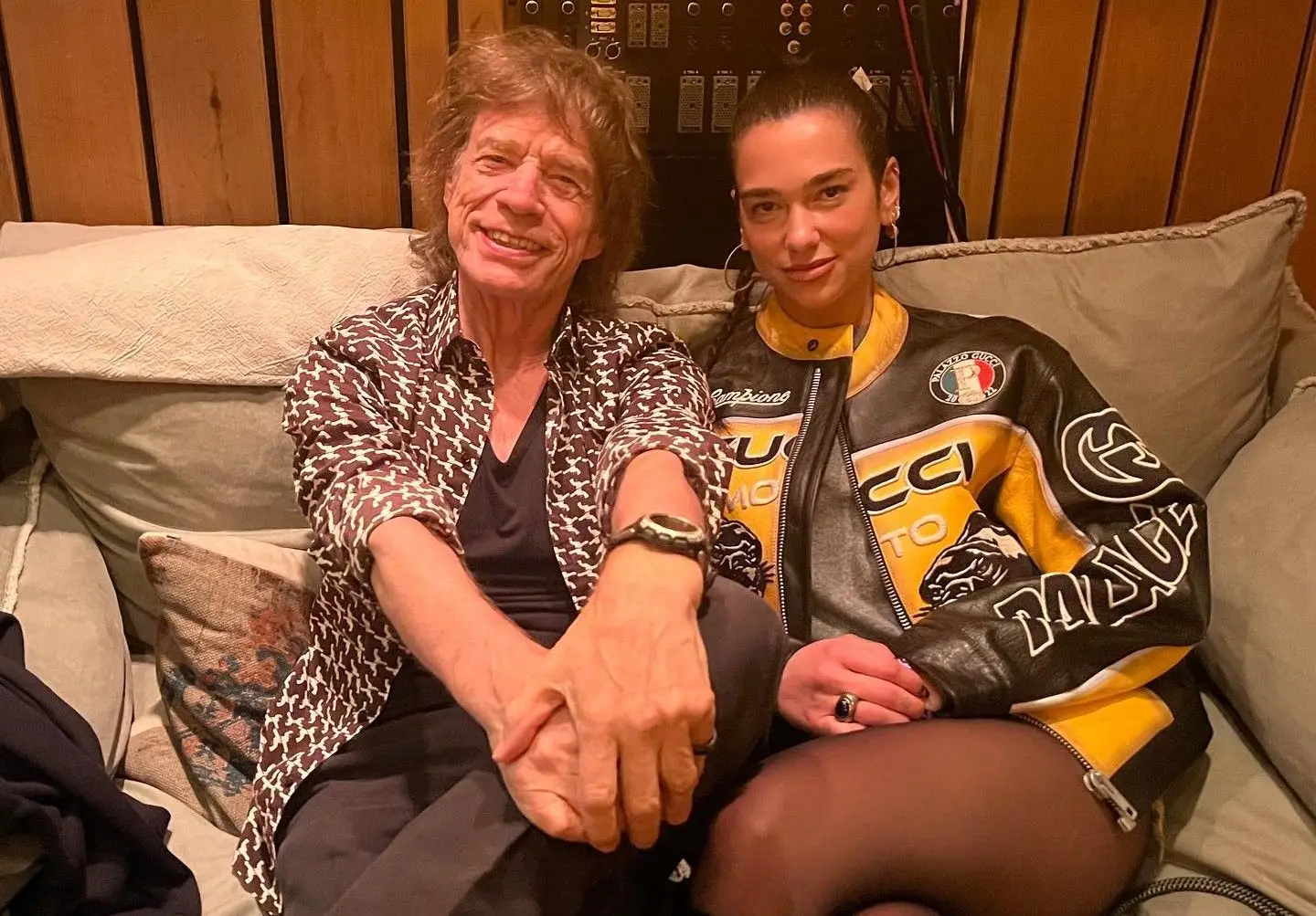 Dua Lipa esteve em estúdio com Mick Jagger