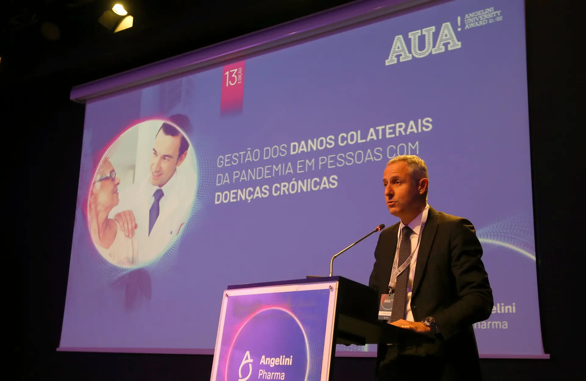 O arranque da conferência "AUA – Gestão dos Danos Colaterais da Pandemia em Pessoas com Doenças Crónicas" coube a Andrea Zanetti