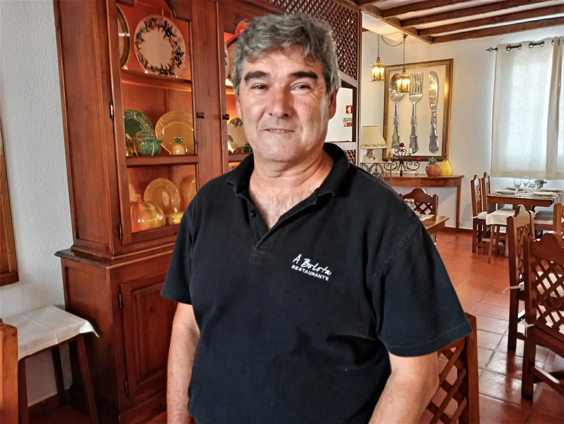 António Correia da equipa de sala do restaurante