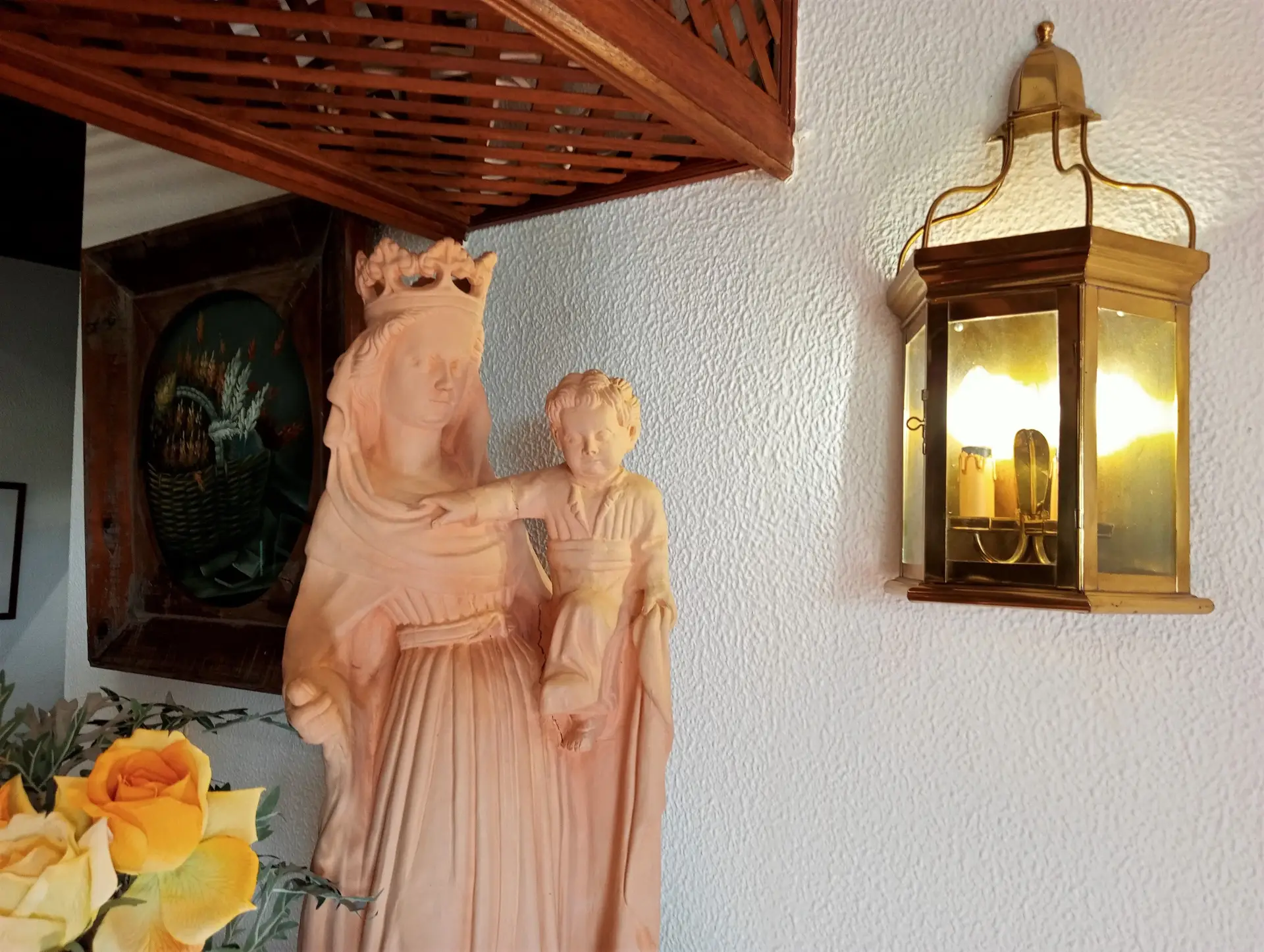 Detalhes no interior do restaurante A Bolota