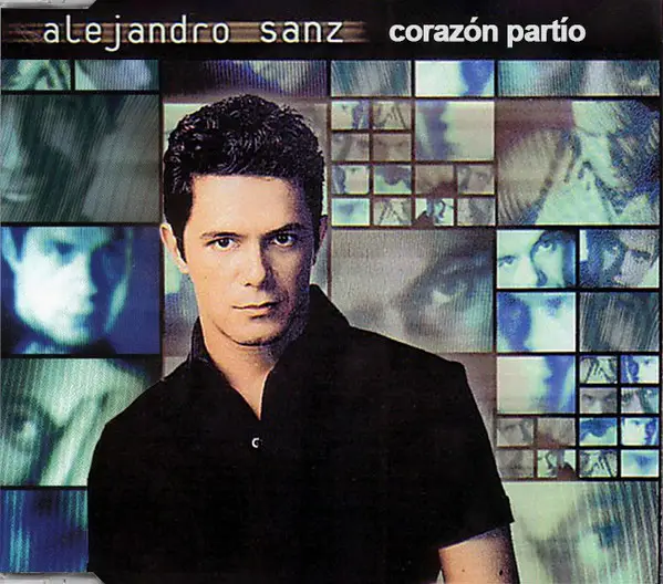 Alejandro Sanz na capa do disco Corazón Partío