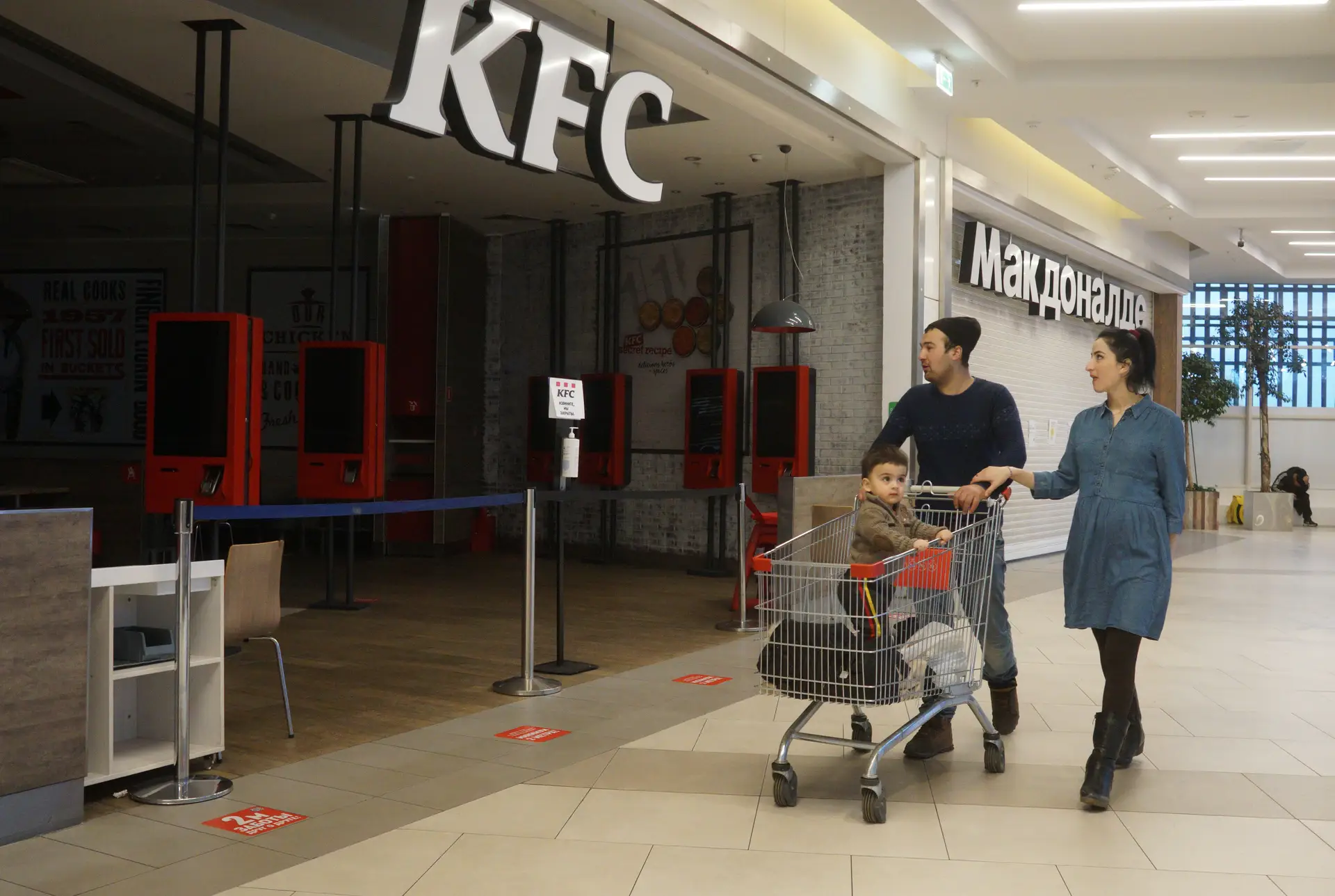Centro comercial em Khimki em março de 2022