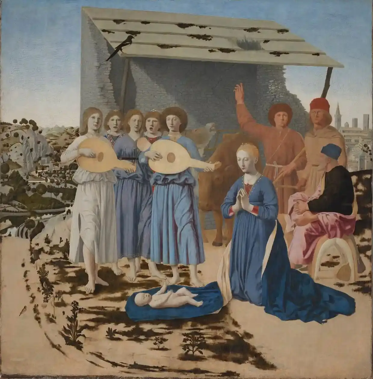"Natividade", de Piero Della Francesca (1485), depois do restauro