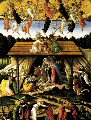 <span class="arranque"><span style="color:#91642b;">FIGURAS</span></span> O óleo sobre painel “Adoração dos Magos” (1475), de Sandro Botticelli (1445-1510) <span class="creditofoto">Universal History Archive/Getty Images</span>