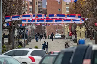 In this part of the Kosovar city of Mitrovica, Serbia 'rules'