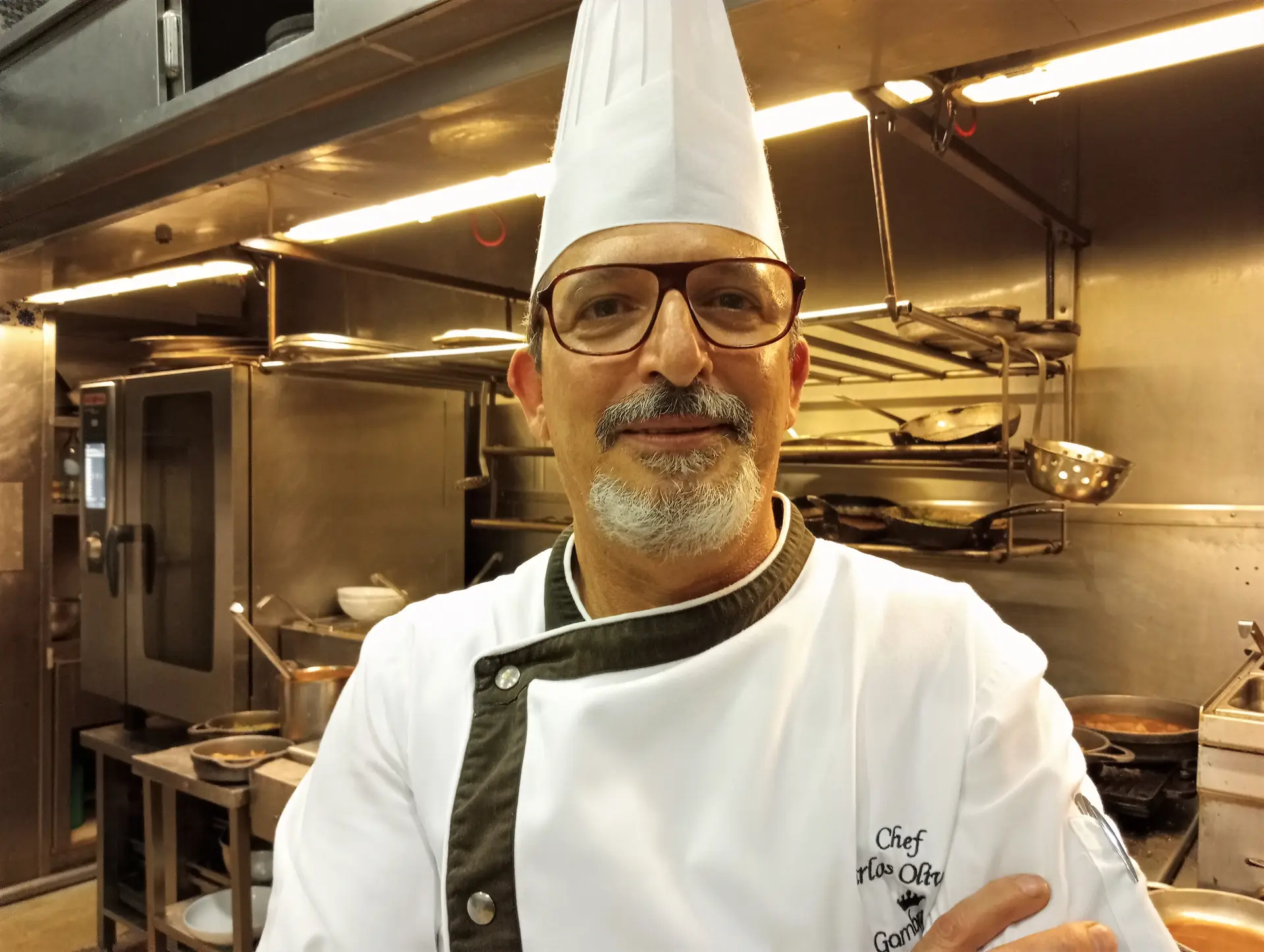 Chef de cozinha Carlos Oliveira
