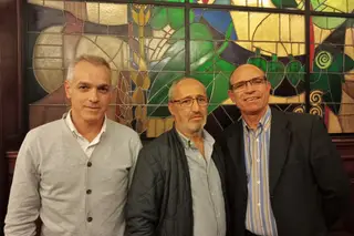 Paulo Pereira, Aurélio Pereira e Octávio Ferreira (da esquerda para a direita)