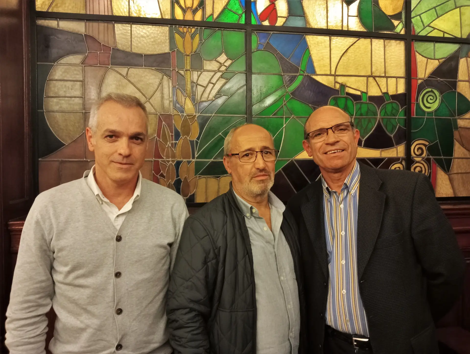 Paulo Pereira, Aurélio Pereira e Octávio Ferreira (da esquerda para a direita)