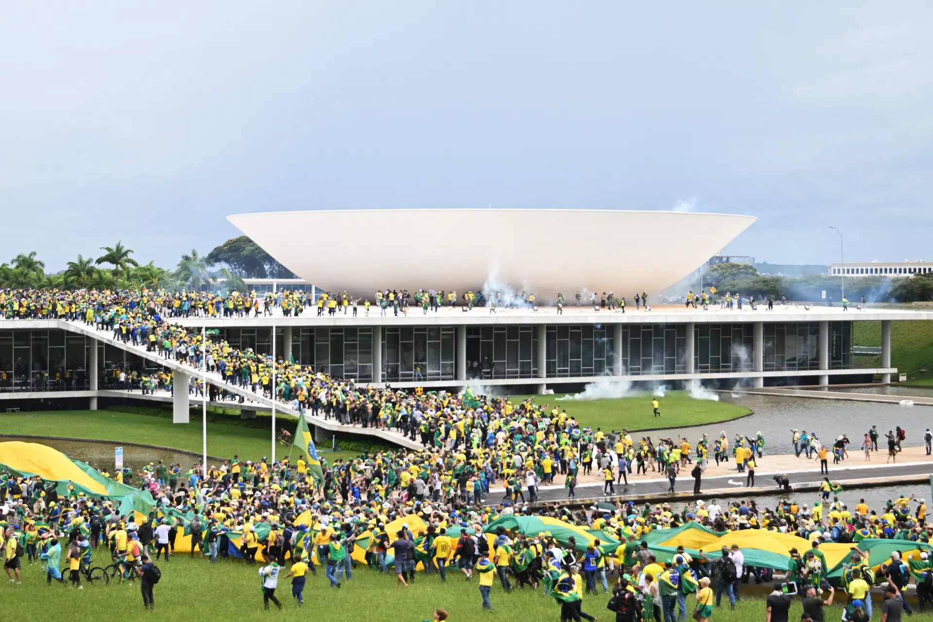 Imagens da invasão do Congresso em Brasília