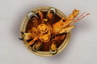 "Arroz de marisco" do restaurante Muchaxo