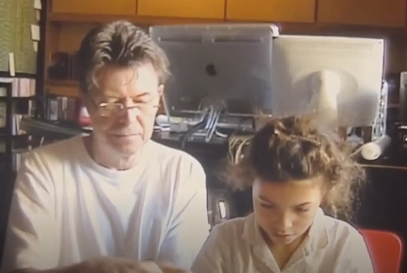 David Bowie e a filha, Lexi Jones