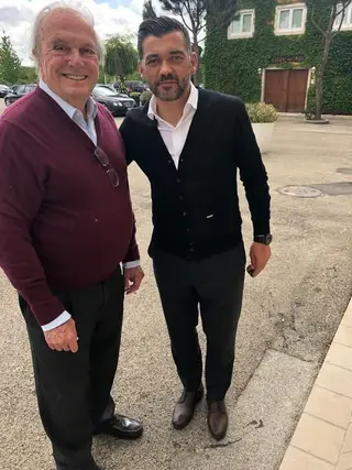 Francisco Pinto Balsemão e Sérgio Conceição no Rei dos Leitões