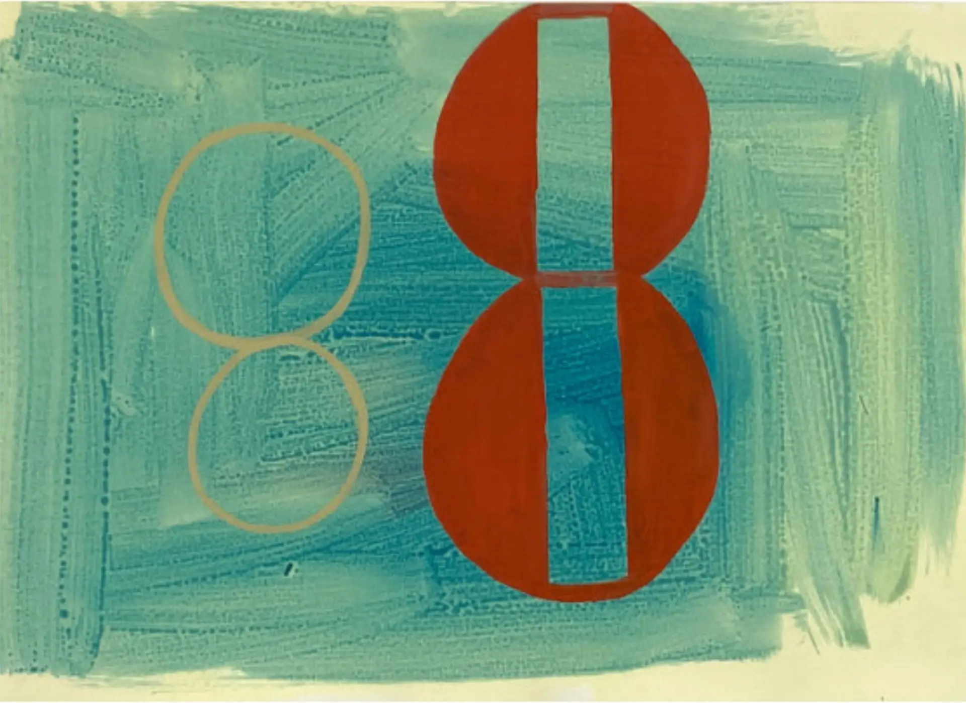 Sem título - série Parte I (2020), de SARA MEALHA. Óleo sobre papel, dimensões 42 x 59,5 cm 