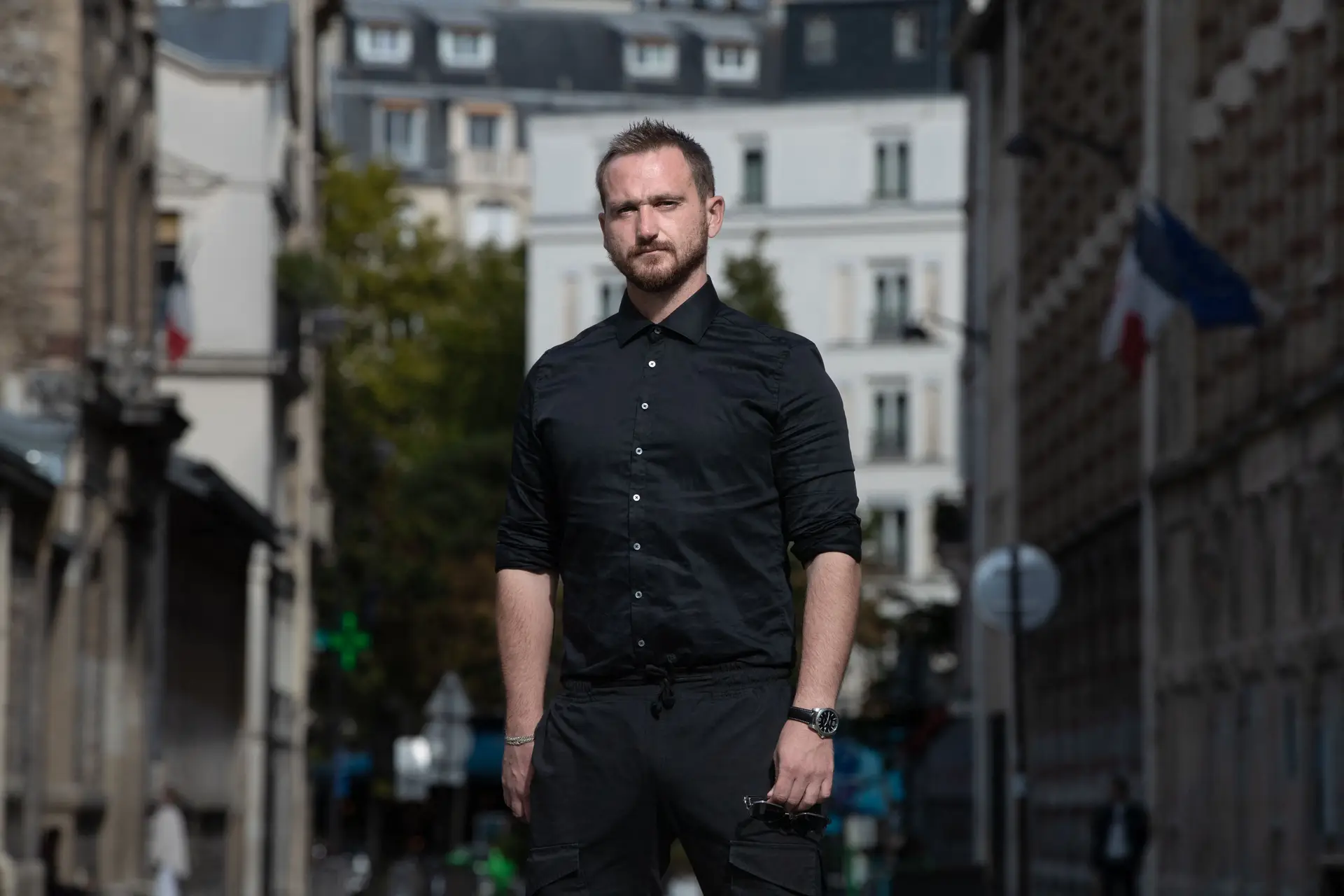 Filatyev fotografado em Paris, em setembro, cerca de um mês depois de ter fugido da Rússia. Espera asilo em França