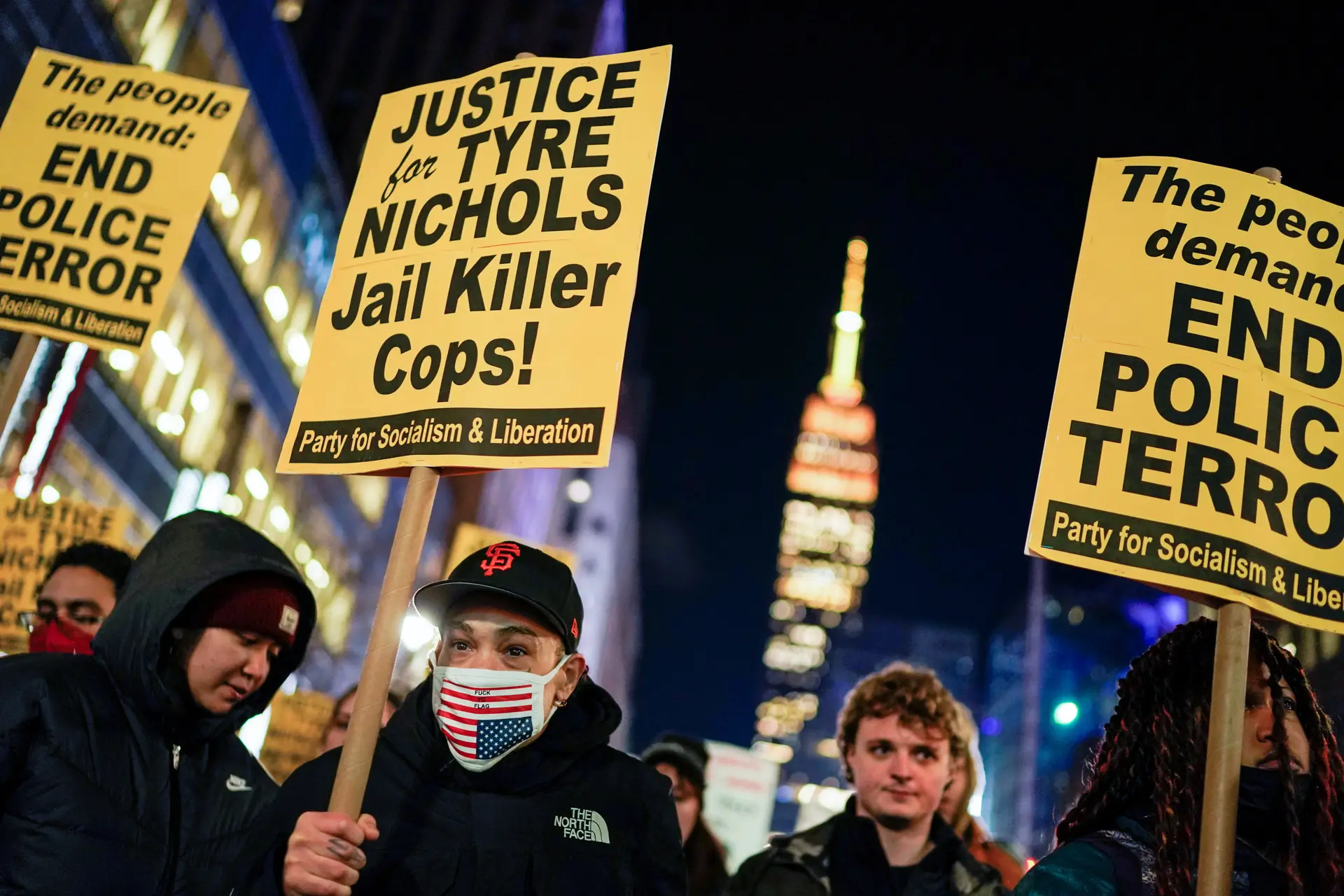 Manifestantes exigem justiça para Tyler Nichols