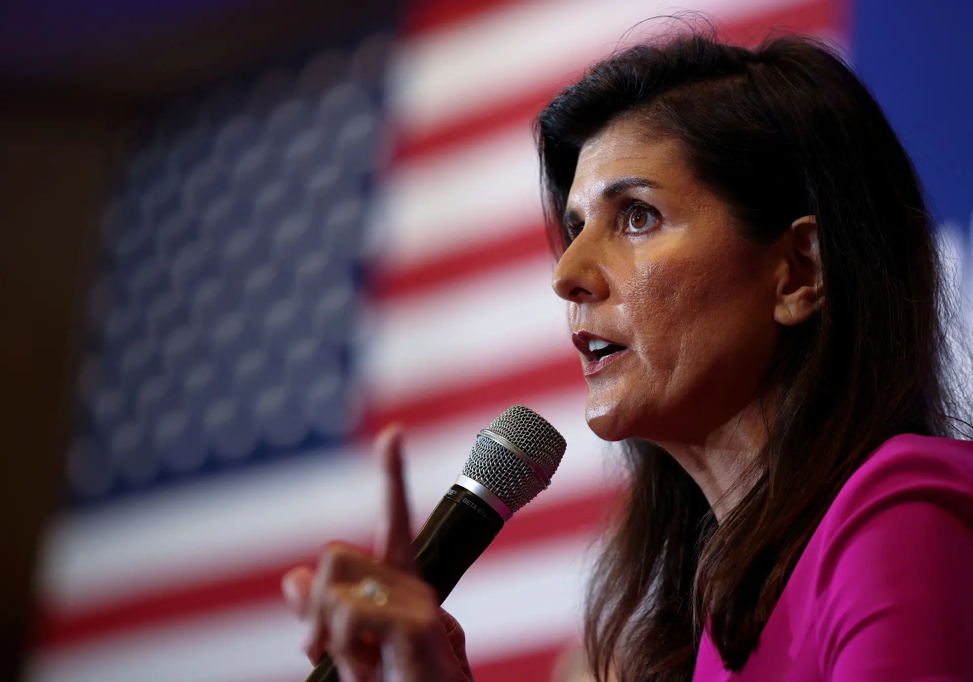 Nikki Haley, candidata republicana às eleições presidenciais de 2024