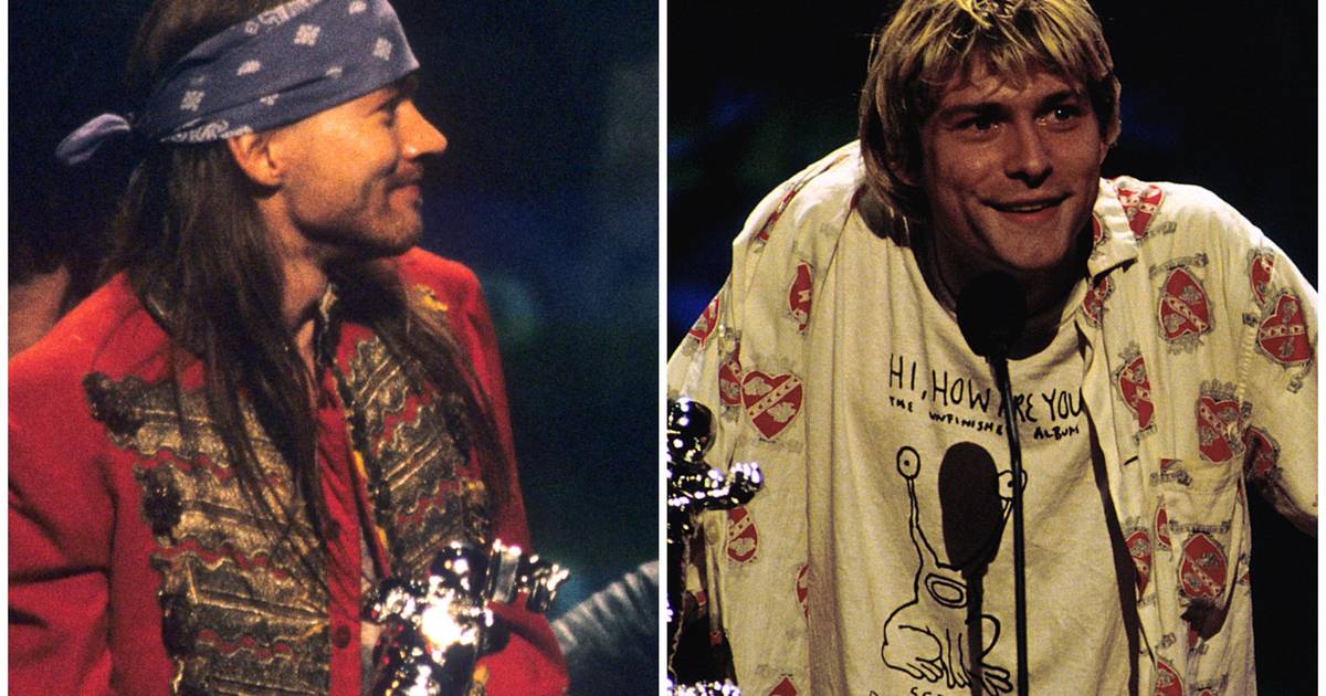 Quando os Nirvana e os Guns N’ Roses quase andaram à pancada nos bastidores dos prémios da MTV