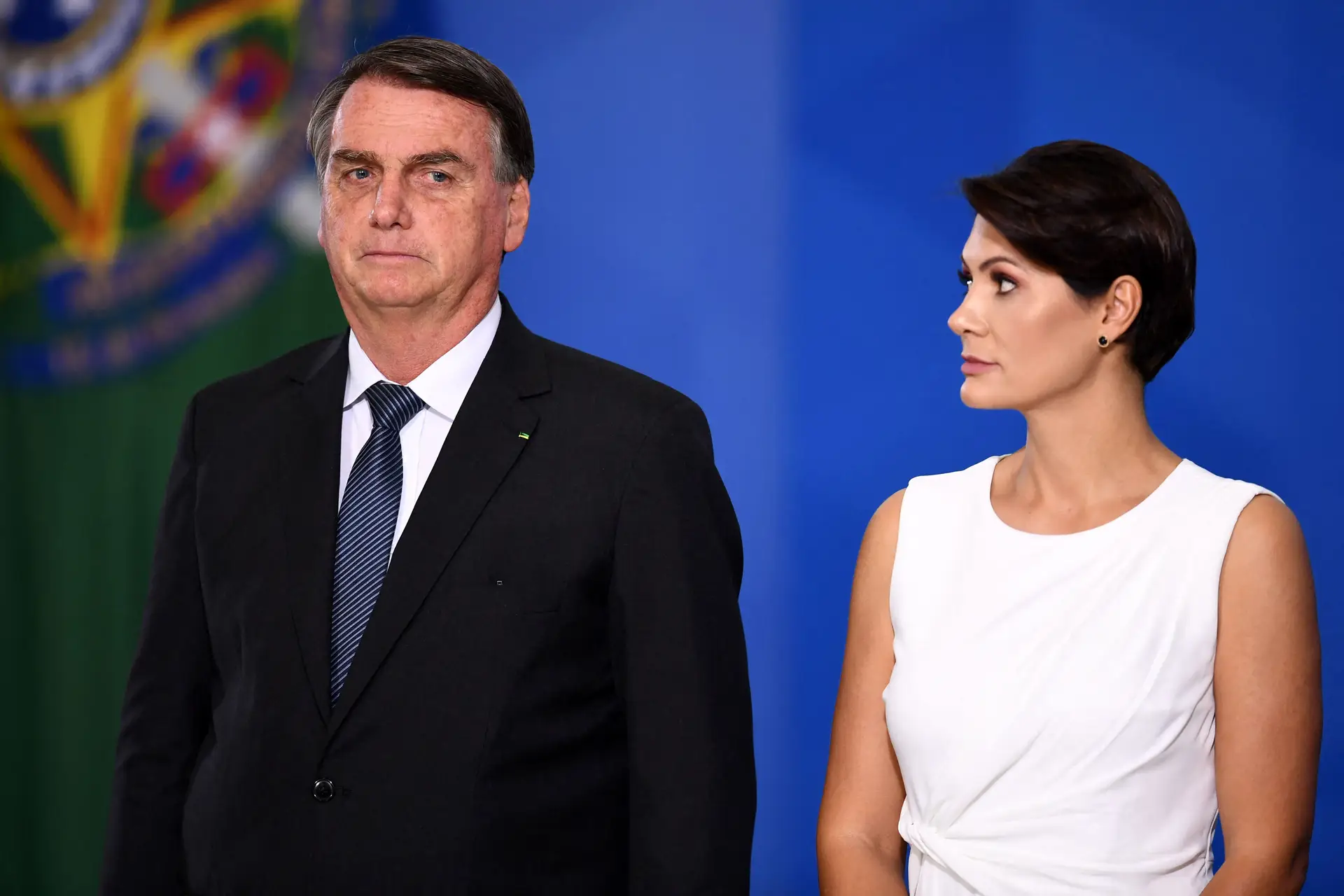 Jair Bolsonaro e a mulher, Michelle