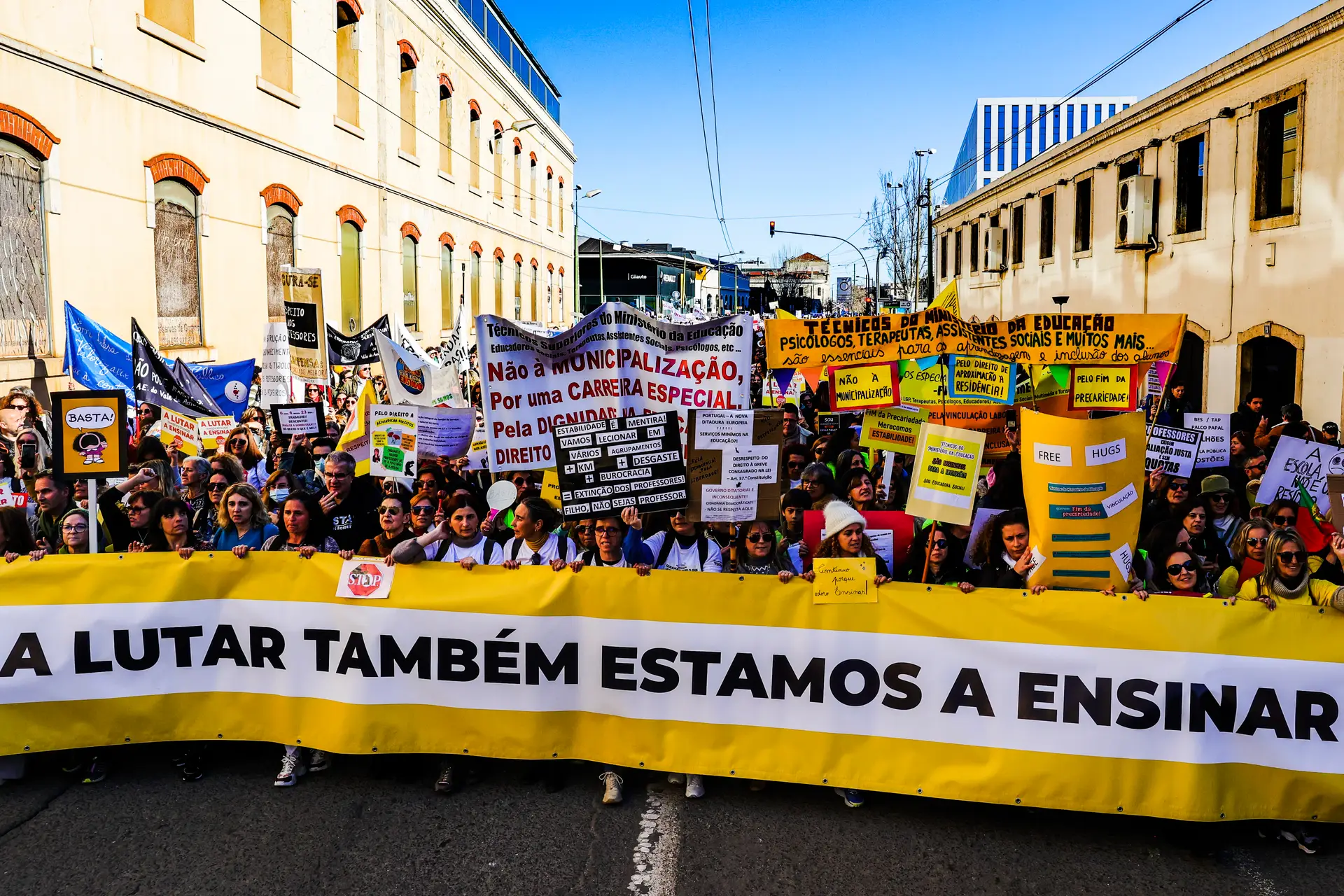 Greve de professores por distritos termina hoje em Lisboa