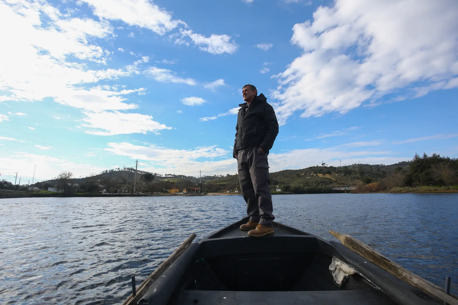 Francisco Pinto, 55 anos, é pescador e gere um restaurante familiar em Belver. Ainda não pescou uma lampreia, apesar de todas as semanas ir tentar a sorte no rio