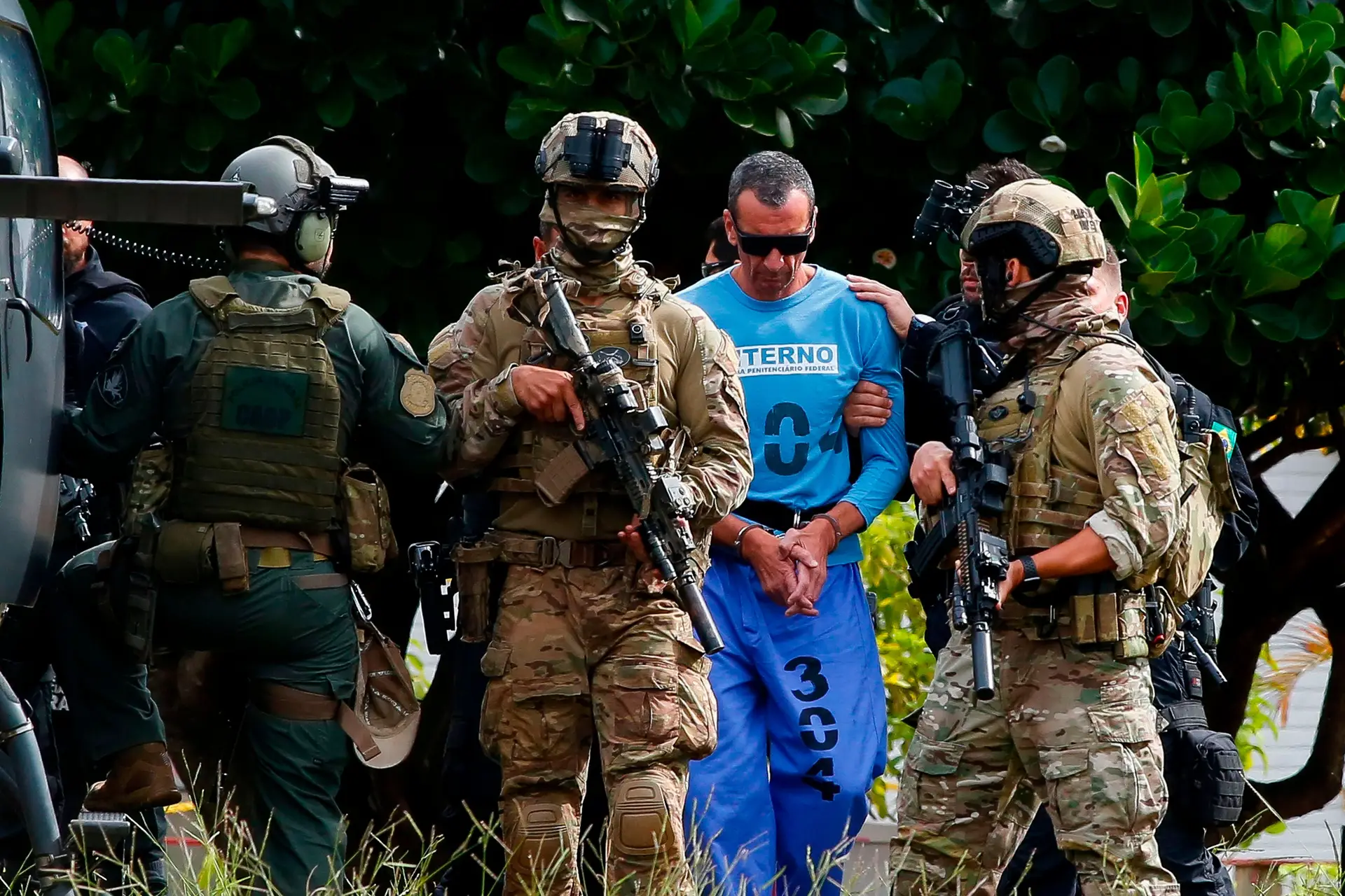 Este é Marcos Camacho, aka Marcola, um dos cabecilhas do violento Primeiro Comando da Capital (PCC). Está preso, em Brasília, desde 1996, por tráfico de droga